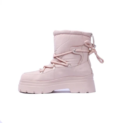 نیم بوت کاپشنی برشکا مشکی کد 1628