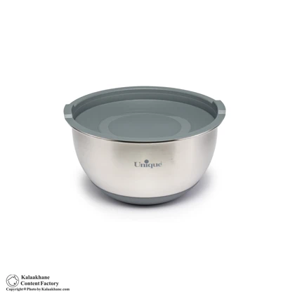 کاسه استیل یونیک درب دار مدل 4092 مجموعه 4 عددی