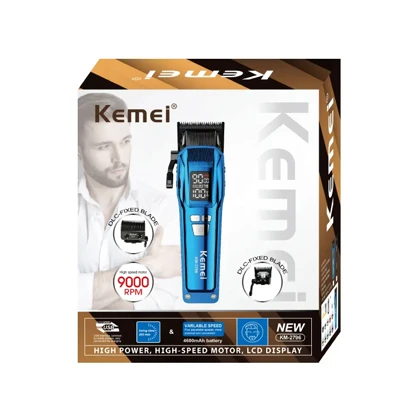 ماشین اصلاح موی سر و صورت مردانه موتور 9000 دور کیمی مدل KM-2796