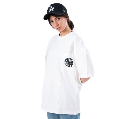 زیگ تیشرت آستین کوتاه white chill out tshirt-9807