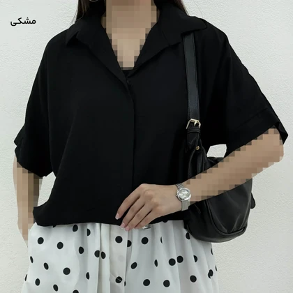 شومیز زنانه کراپ جلو بسته | آی بولک