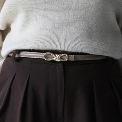 کمربند چرمی مات زنانه مدلbe7038