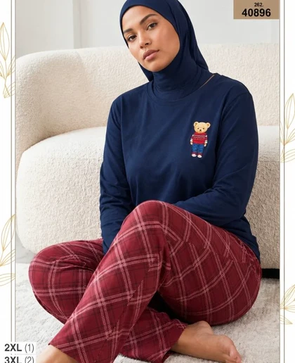 بلوز و شلوار بیگ سایز زنانه sexen کد 40896