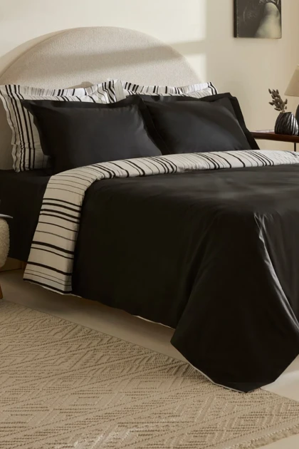 سرویس روتختی دو نفره Karaca Home مدل Cool Stripe پنبه پلی‌استر
