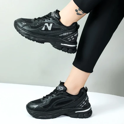 کتانی نیوبالانس اسپرت زنانه مدل 889 رنگ مشکی کد 00124