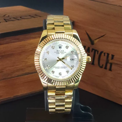 ساعت مچی مردانه رولکس دیت جاست Rolex datejust تاریخ دار با قفل پروانه ای کد 1