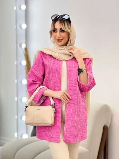 مانتو دوخت دار مغزی دوزی