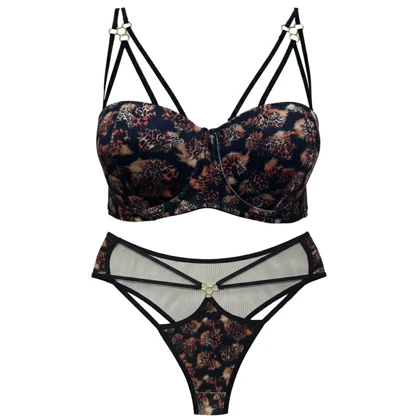 ست شورت و سوتین زنانه ماییلدا مدل فنردار هارنس دار کد 5470-2037