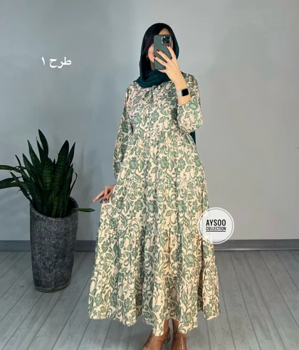 پیراهن طرحدار مزونی 61