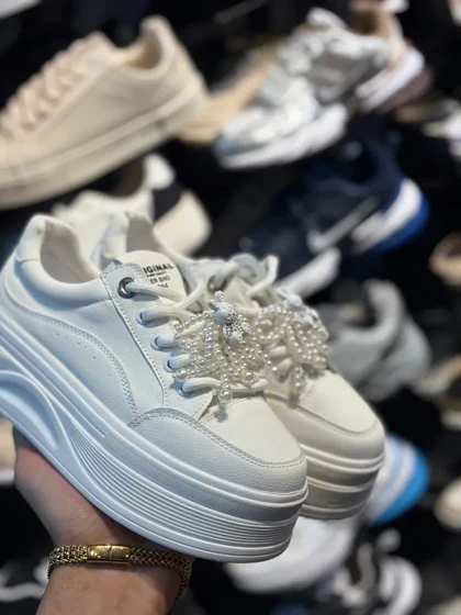 کفش ونس لژدار مرواریدی