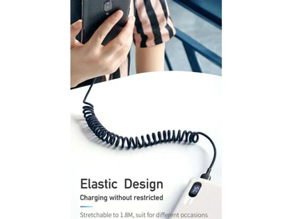 کابل شارژ سریع و انتقال داده تایپ سی تلفنی مک دودو Mcdodo CA-642 Data Coiled Type-C Cable 1.8M