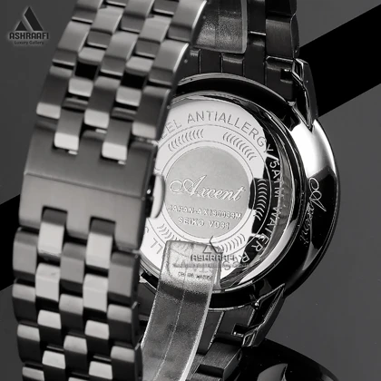 ساعت اکسنت مشکی Axcent AX180033K