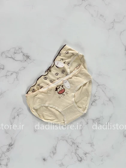 شورت اسلیپ نخ پنبه عروسکی طرح گاو