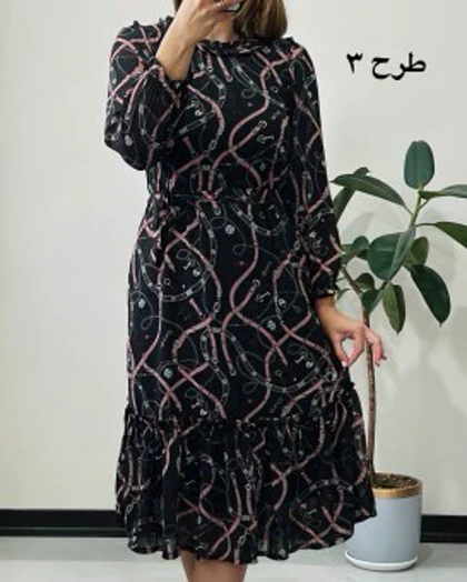 پیراهن حریر پارمین