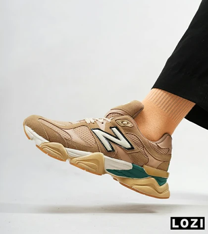 کفش کتانی مردانه قهوه ای سبز NEW BALANCE 9060