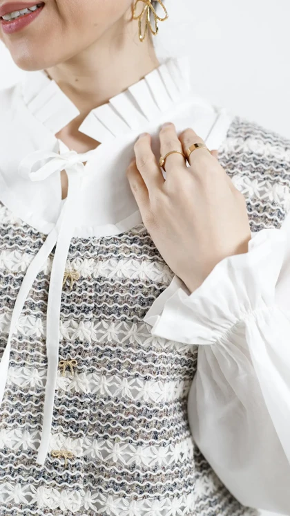 شومیز قلاب بافی