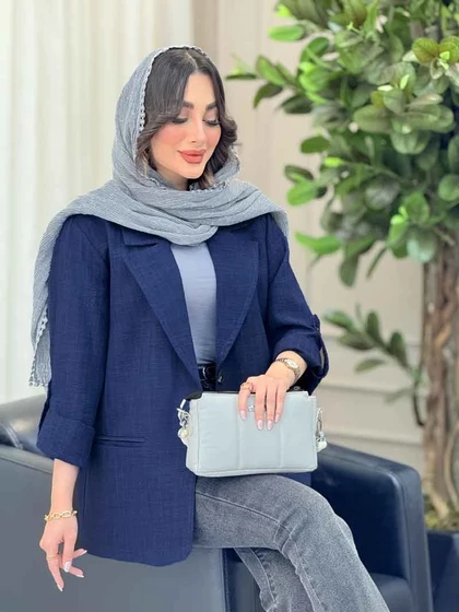 مانتو دو دکمه فرانک