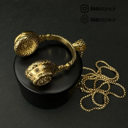 گردنبند طرح استیل طلایی علیدسا