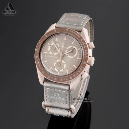 ساعت امگا سواچ طوسی Omega x Swatch Speedmaster GR