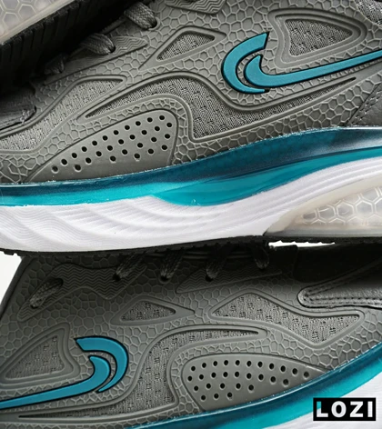 کفش کتانی مردانه طوسی سفید آبی Nike air max pluse