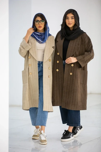 مانتو شنل بلند غزال