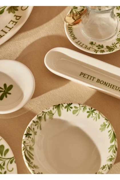 سرویس غذاخوری 6 نفره Bella Maison مدل Petit Bonheur چینی - سبز