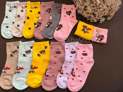 جوراب بچه گانه ساق‌دار Teddy