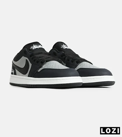 کفش مردانه و زنانه سفید سرمه ای نقره ای 1 NIKE Jordan مدل 8147