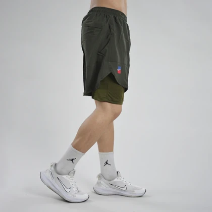 شلوارک کشاله دار ورزشی مردانه نایک مدل Dri Fit-4H0213 یشمی