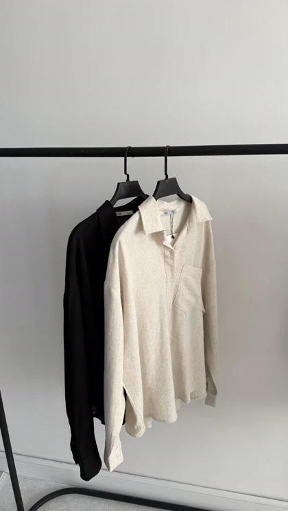 شومیز آستین بلند زارا | ZARA Long Sleeve Shirt 🇹🇷