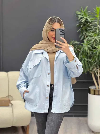 مانتو لینن چهار جیب