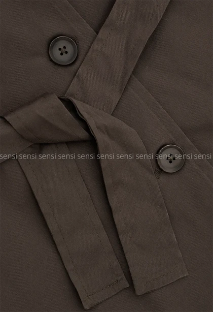 بارانی جلو دکمه آستر دار کد1004809