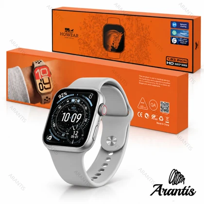ساعت هوشمند HOWEAR Watch 11 Mini Pro نقره ای مدل u-10942