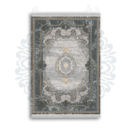 *جدید* فرشینه از جنس پارچه شانل مخمل ترک طرح فانتزی برند دفه کد 1048