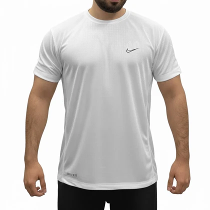 تیشرت ورزشی مردانه نایک مدل VHD-Dri Fit-4K0983 سفید