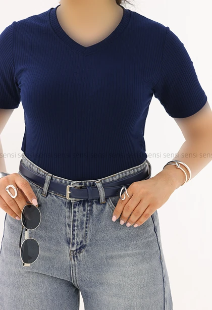 تیشرت کبریتی کشی یقه هفت کد1001792