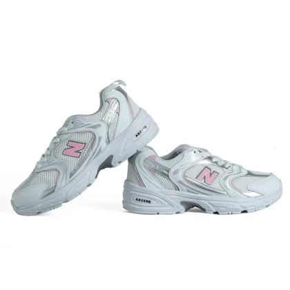 کتانی مدل new balance 530-سفید صورتی کد 1504