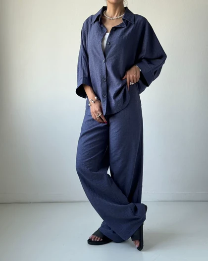 ست شومیز کیمونو و شلوار کد 900084