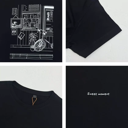 تیشرت زنانه پشت چاپی