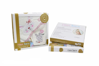 ست حوله دو تیکه خرگوش رزبرن ROSEBORN LITTLE BUNNY