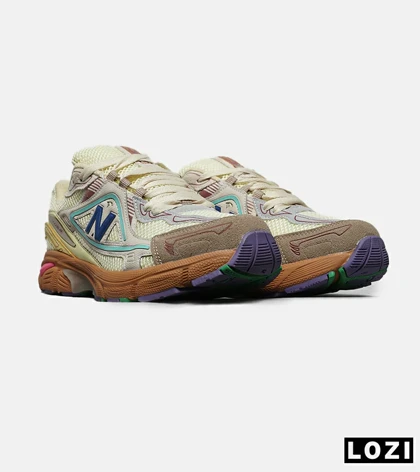 کفش کتانی بزرگ پا کرم آبی قهوه ای NEW BALANCE 1064 V.2 مدل 7933