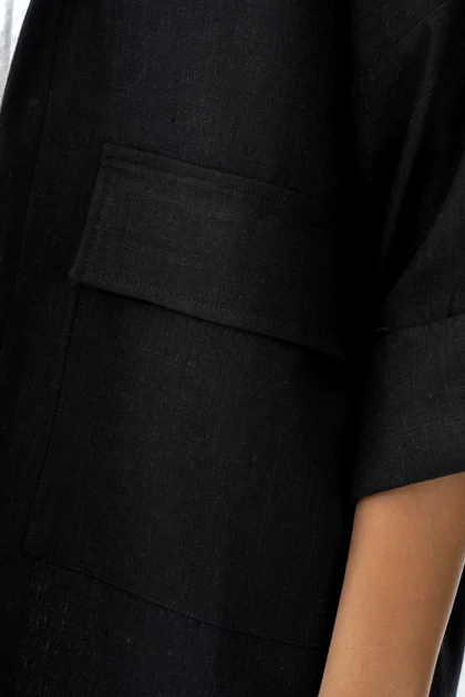 مانتو جیب‌دار آستین پاکتی زنانه