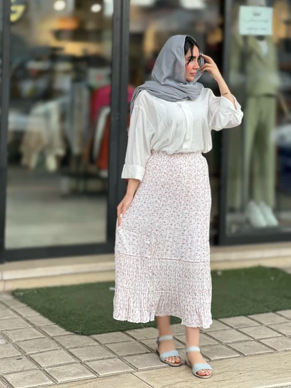 دامن پینترستی آسترکشی شده وارداتی کد 818