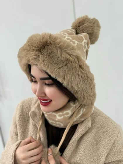 کلاه روسی با شال گوچی