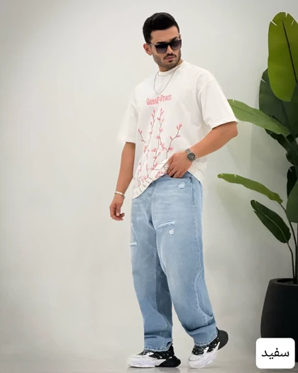 تیشرت مردانه وارداتی گلدوزی_کد4256