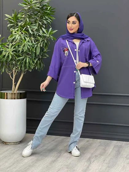 مانتو داکرون دوخت دار میکی موس