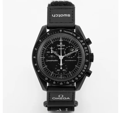 ساعت امگا سواچ ماه مشکی اسنوپی Omega Swatch Mission To