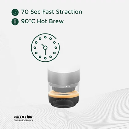اسپرسو ساز شارژی قابل حمل 80 میلی‌لیتری گرین لاین Green Lion GL-CM04
