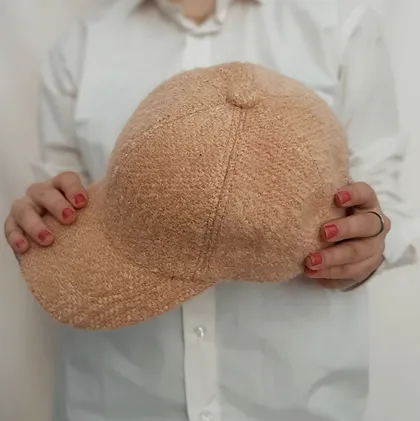 کلاه کپ کرم مدل تدی