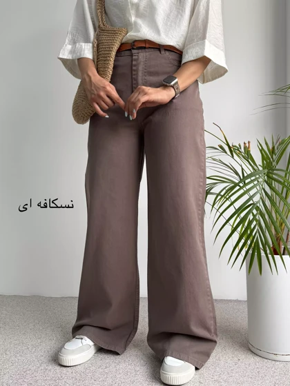 شلوار زنانه کتان نیم بگ | استایل تو